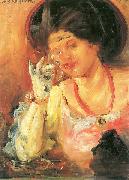 Dame mit Weinglas Lovis Corinth